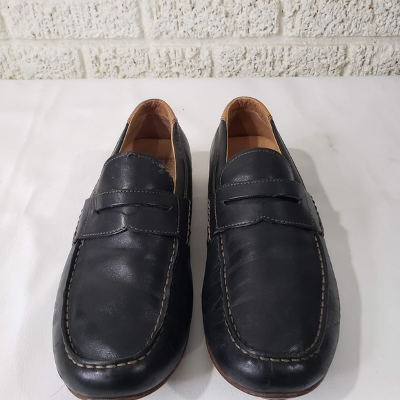 Fossil Black Brown Leather Slip On Driving Shoes - Picture 2 of 9